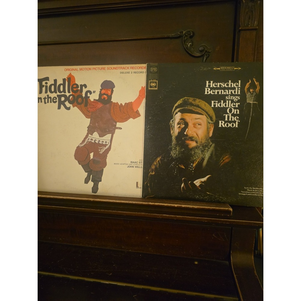 Fiddler On The Roof Vinyl Lot Herschel Bernardi Soundtrack Records Music Vintage